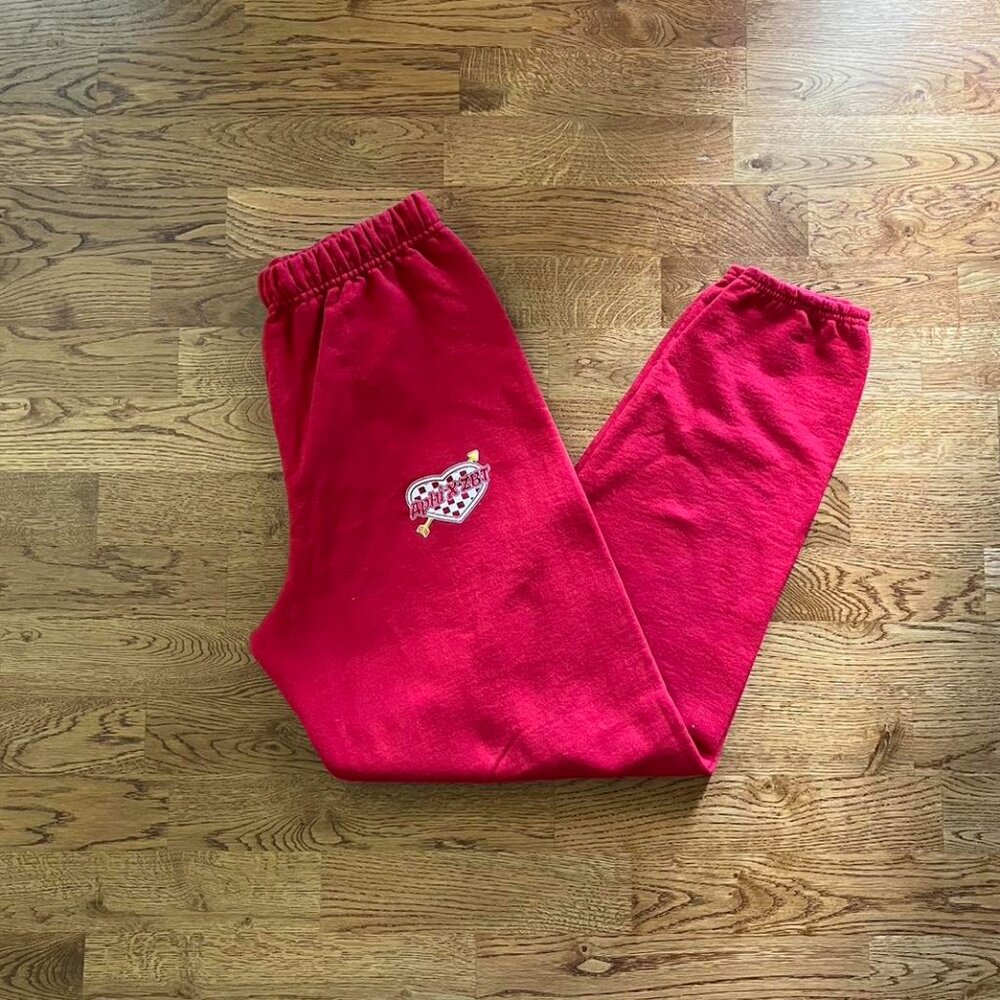 indiana university alpha phi x zbt iu quals sweatpants red little 500 greek race